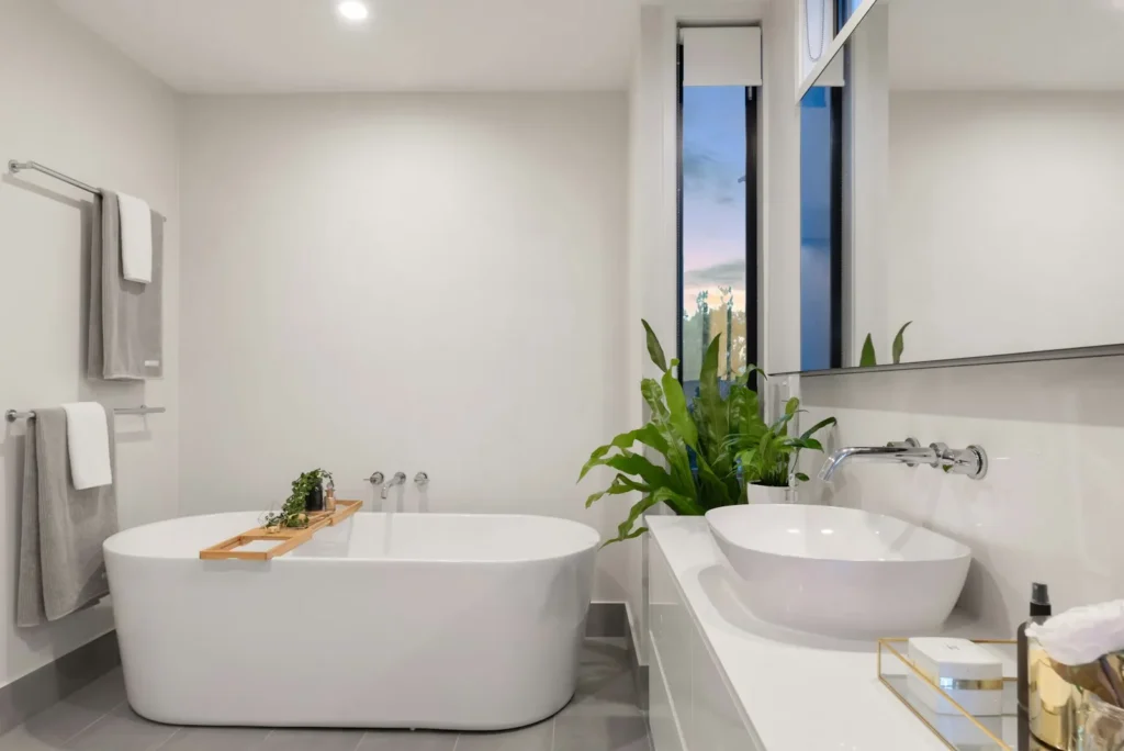 Bathroom plumbing fixtures and faucet installation